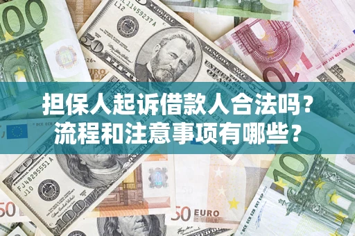 济南担保人起诉借款人合法吗？流程和注意事项有哪些？