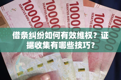 济南借条纠纷如何有效维权？证据收集有哪些技巧？