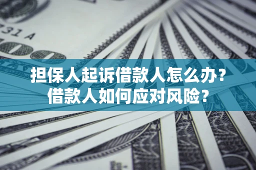 济南担保人起诉借款人怎么办？借款人如何应对风险？