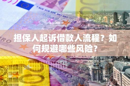 济南担保人起诉借款人流程？如何规避哪些风险？