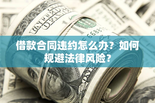 济南借款合同违约怎么办？如何规避法律风险？